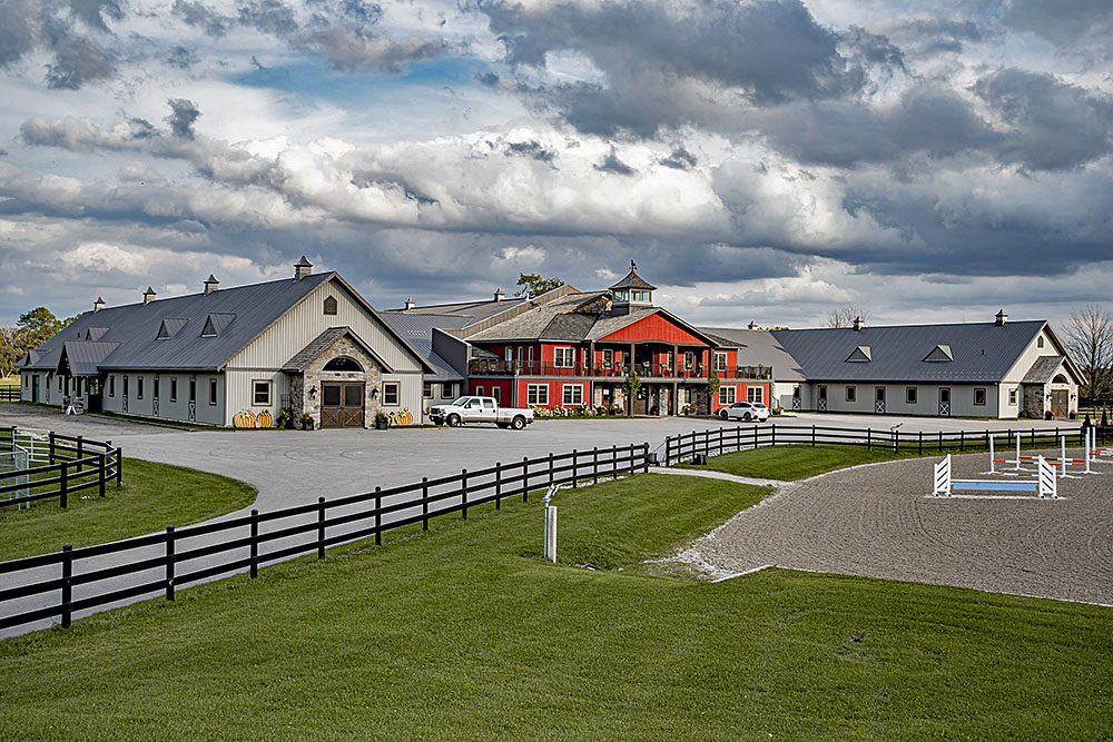 Stunning large horse barn in Ontario built by DutchMasters Construction